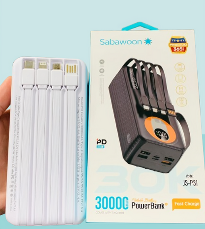 Sabawoon 30000mAh Power Bank