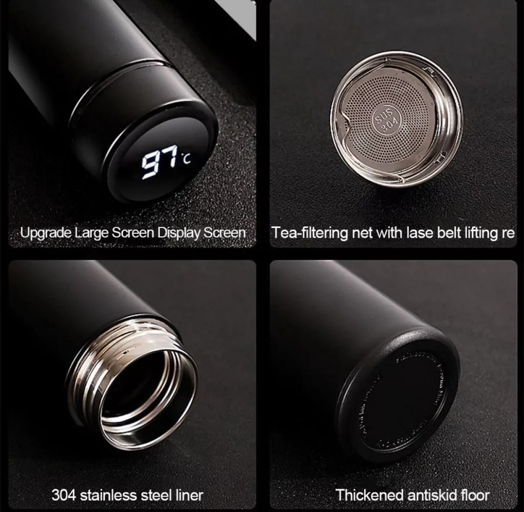 Smart LED Stainless Steel Thermos Bottle 500ml