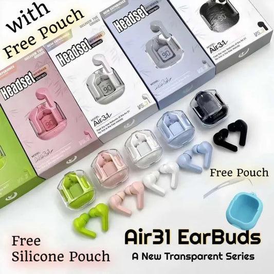Air31 Transparent Wireless Earbuds