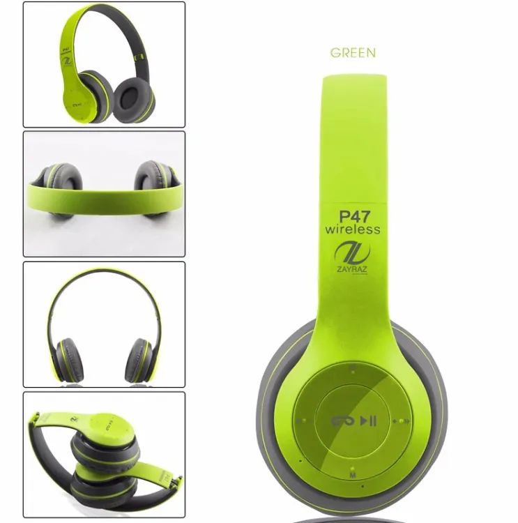 P47 Wireless Bluetooth Foldable Headphones