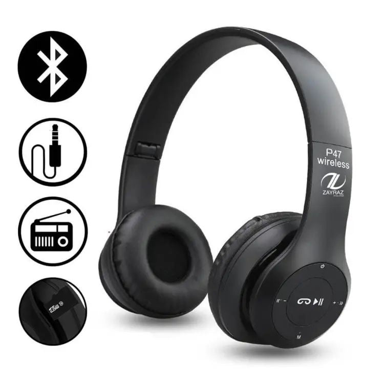 P47 Wireless Bluetooth Foldable Headphones