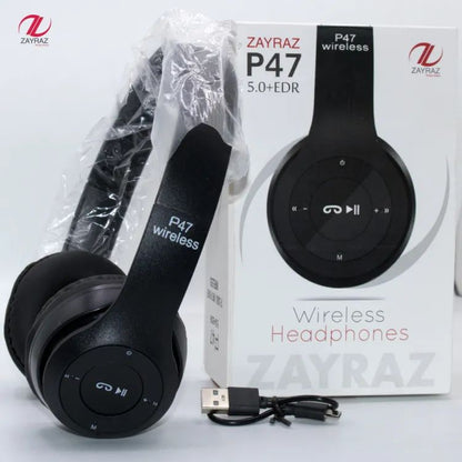 P47 Wireless Bluetooth Foldable Headphones